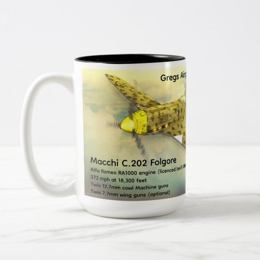 Tasse 2 Couleurs Macchi C.202 Folgore (Gauche)