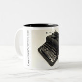 Tasse 2 Couleurs Machine à écrire royale de flèche (Devant gauche)