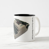 Tasse 2 Couleurs Machine à écrire Silencieux-Superbe de (Devant droit)
