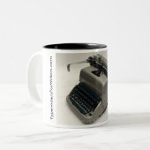Tasse 2 Couleurs Machine à écrire Superbe-Riter de Remington (Devant gauche)