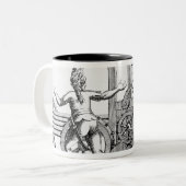Tasse 2 Couleurs Machine de guerre romaine pour les lances de mise (Devant gauche)