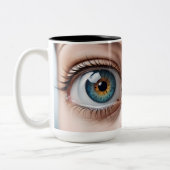 Tasse 2 Couleurs Macro oeil femelle (Gauche)