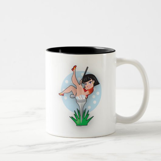Tasse 2 Couleurs Madame dans un tee de golf (Droit)