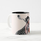 Tasse 2 Couleurs Madame et léopard (Devant gauche)