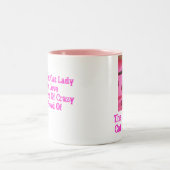 Tasse 2 Couleurs Madame fière de chat de 2 b (Centre)