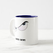 Tasse 2 Couleurs MadEyes, MAINS ! (Devant gauche)