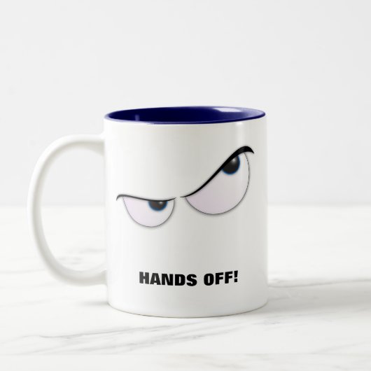 Tasse 2 Couleurs MadEyes, MAINS ! (Gauche)