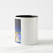 Tasse 2 Couleurs Madison Wisconsin Super Moon Skyline (Centre)