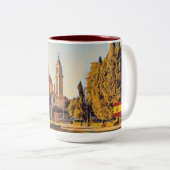 Tasse 2 Couleurs Madrid Espagne Tourisme souvenir (Devant droit)