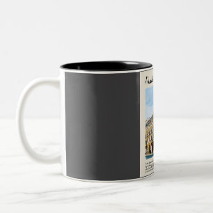 Tasse 2 Couleurs Madrid Vintage Watercolor Travel