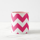 Tasse 2 Couleurs Magenta de zigzag (Centre)