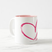 Tasse 2 Couleurs Magenta d'OpenHeart (Devant gauche)
