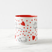 Tasse 2 Couleurs Maggie Love v3 (Centre)