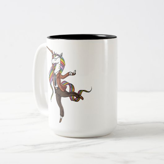 Tasse 2 Couleurs Magic Unicorn enseignant (Devant gauche)