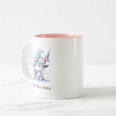 Tasse 2 Couleurs Magicien de chat | Style nippon (Devant gauche)