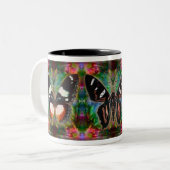 Tasse 2 Couleurs Magie de papillon (Devant gauche)