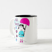 Tasse 2 Couleurs Magmas de boue d'amour de la fille I (Devant gauche)