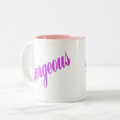 Tasse 2 Couleurs magnifique (Devant gauche)