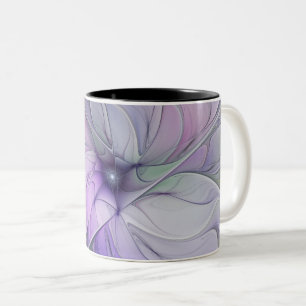 Tasse 2 Couleurs Magnifique beauté moderne abstraite fleur d'art fr