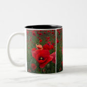 Tasse 2 Couleurs Magnifique coquelicot (Gauche)