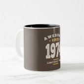 Tasse 2 Couleurs Magnifique depuis 1974 - 48e anniversaire Retro Cl (Devant gauche)
