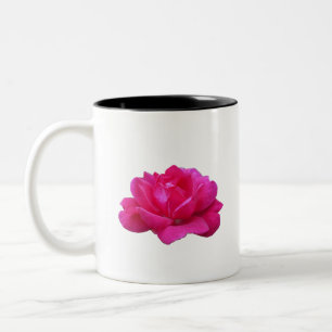 Tasse 2 Couleurs magnifique fleur de rose rose simple rose