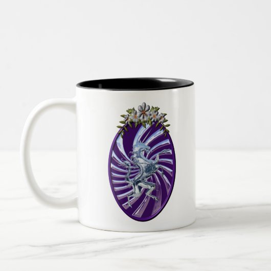 Tasse 2 Couleurs Magnifique licorne mythique (Gauche)