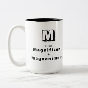 Tasse 2 Couleurs Magnifique M - Louange de Luxe Personnalisée
