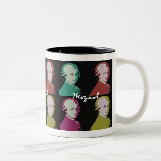 Tasse 2 Couleurs Magnifique moto de Mozart (Droit)