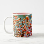 Tasse 2 Couleurs Magnolia Flores Ciel Bleu Art Floral (Gauche)
