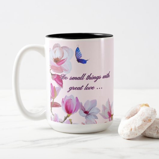 Tasse 2 Couleurs Magnolia Grand Amour (Avec donut)