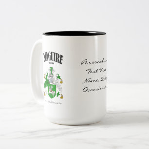Tasse 2 Couleurs Maguire Family Crest, Traduction & Signification