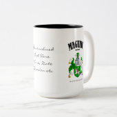 Tasse 2 Couleurs Maguire Family Crest, Traduction & Signification (Devant droit)