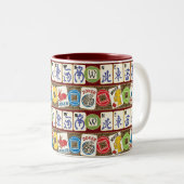 Tasse 2 Couleurs Mah Jongg Jokers et Winds (Devant droit)