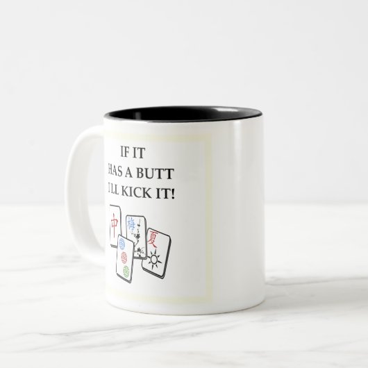 Tasse 2 Couleurs mahjong (Devant gauche)