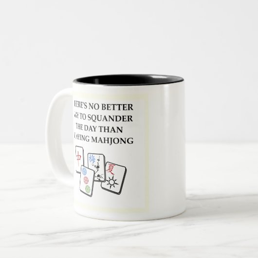 TASSE 2 COULEURS MAHJONG (Devant gauche)