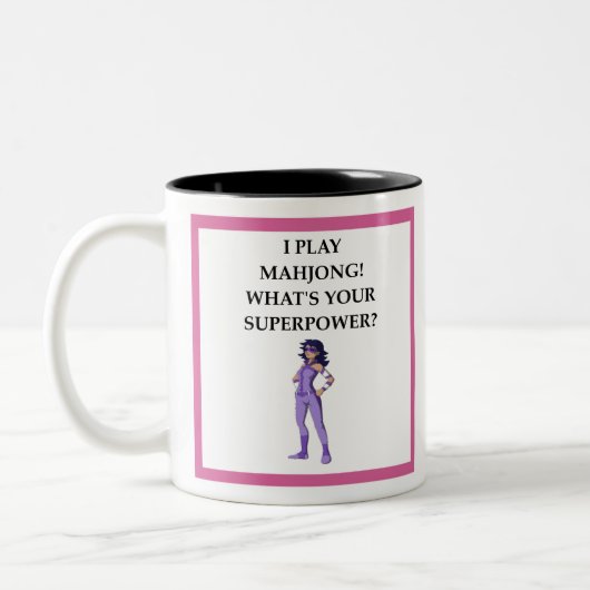 TASSE 2 COULEURS MAHJONG (Gauche)