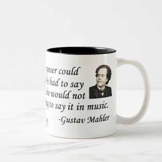Tasse 2 Couleurs Mahler sur la composition (Droit)
