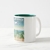 Tasse 2 Couleurs Maho Beach Saint Martin affiche (Devant droit)