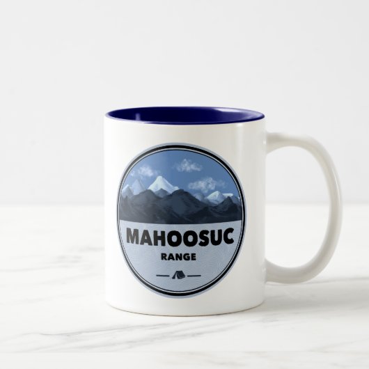 Tasse 2 Couleurs Mahoosuc Range New Hampshire Maine Camping (Droit)