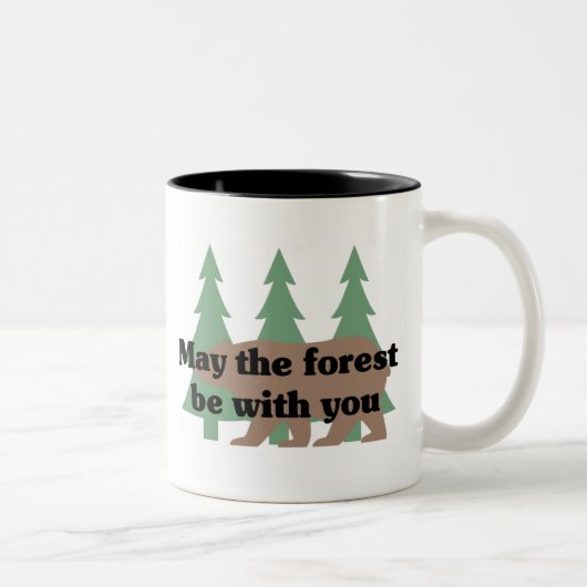 Tasse 2 Couleurs Mai la forêt soit avec vous (Droit)