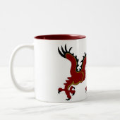 Tasse 2 Couleurs Mail de chance de dragon (Gauche)