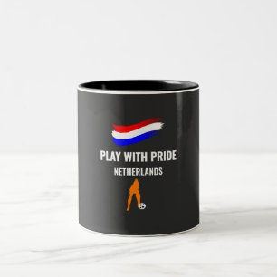 Tasse 2 Couleurs Maillot Fierté de Football des Pays-Bas 2026