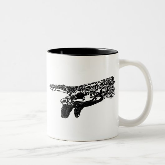 Tasse 2 Couleurs Main de Dieu de cyborg ? (Droit)
