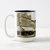 Tasse 2 Couleurs Main Street Boscobel Wisconsin Circa 1910's Photo (Gauche)