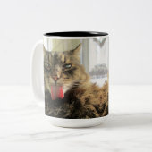 Tasse 2 Couleurs Maine Coon Kitty Cat (Devant gauche)