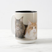 Tasse 2 Couleurs Maine Coon Kitty Cat (Devant gauche)