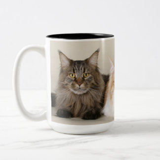 Tasse 2 Couleurs Maine Coon Kitty Cat