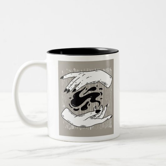 Tasse 2 Couleurs Mains de cuisine (Gauche)