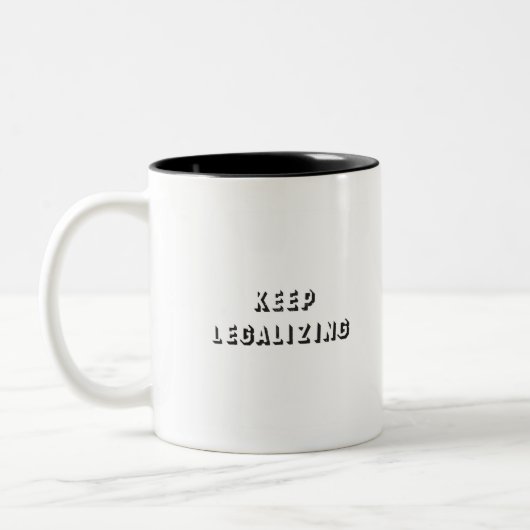Tasse 2 Couleurs maintenir la légalisation (Gauche)